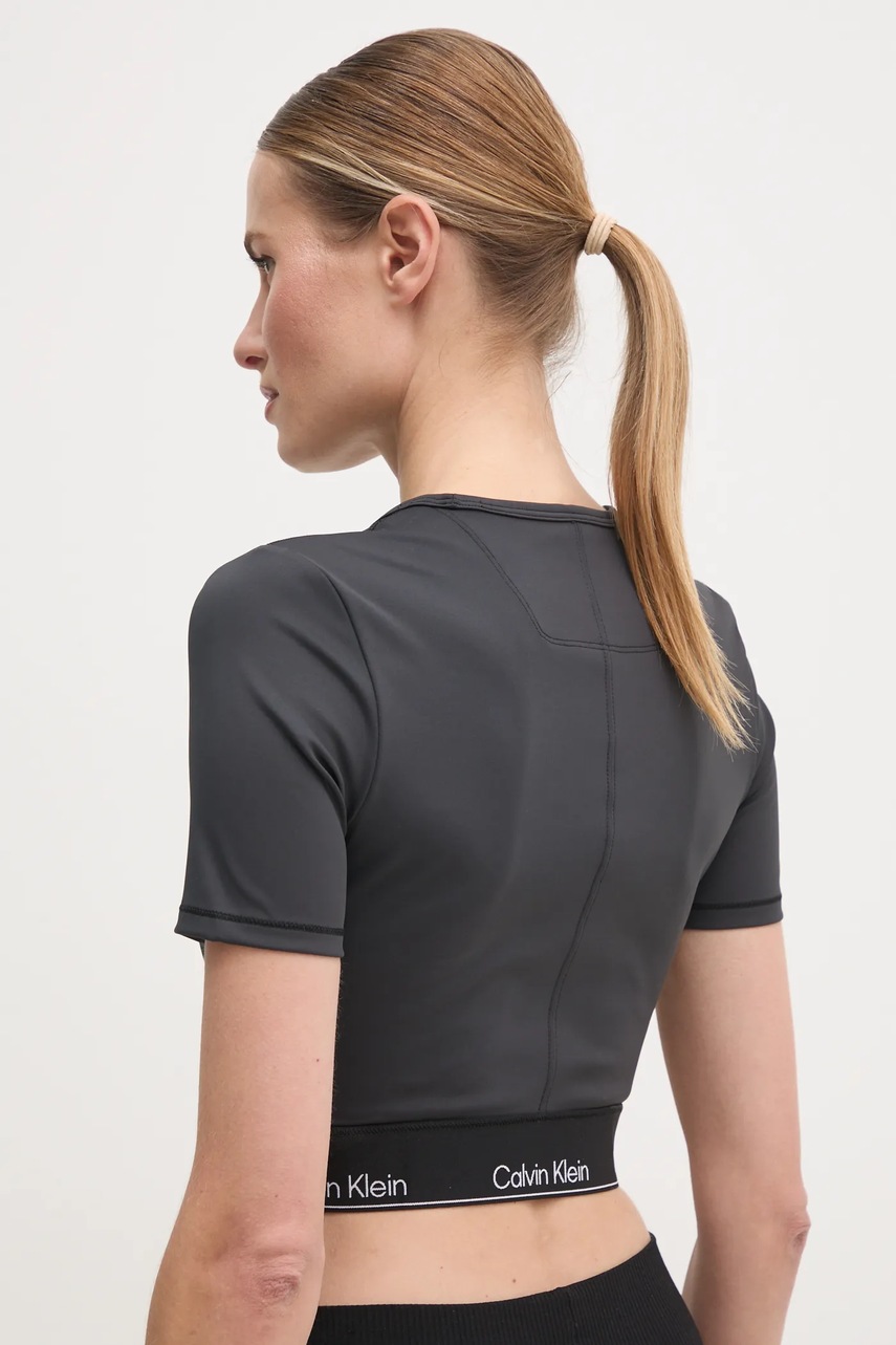 Μπλουζάκι προπόνησης Calvin Klein Performance χρώμα: μαύρο, LVGWS5K144 φωτογραφία