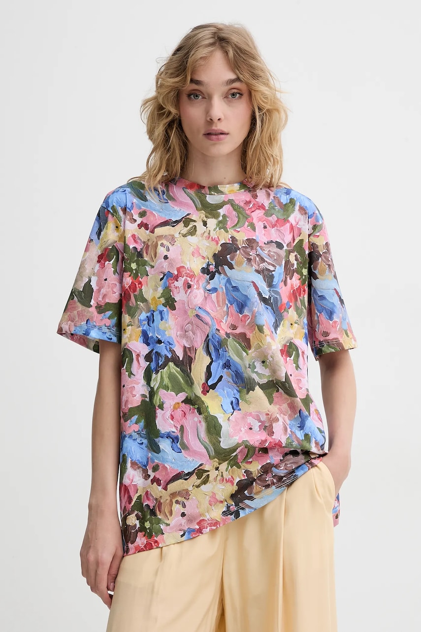 Stine Goya tricou din bumbac femei, SG-SS25-T009-2243 Stine Goya tricou din bumbac femei, SG-SS25-T009-2243