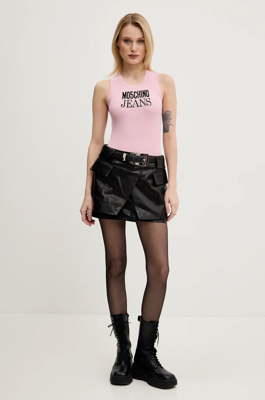 Топ Moschino Jeans женские цвет розовый 0887 3203 Топ Moschino Jeans женские цвет розовый 0887 3203