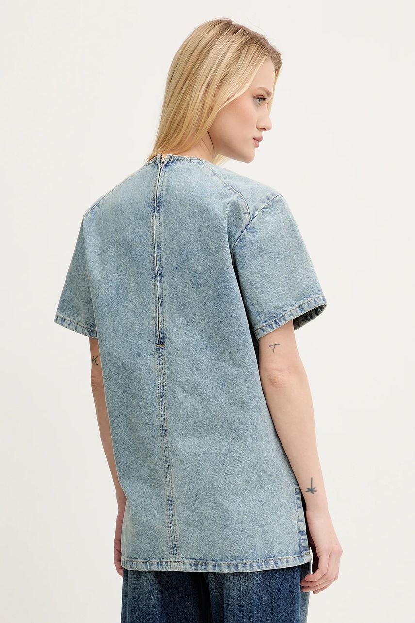 Riflová blúzka Moschino Jeans