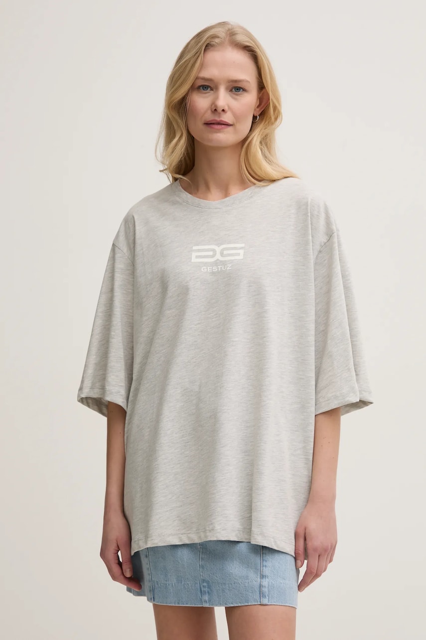 Gestuz tricou femei, culoarea gri, 10909848