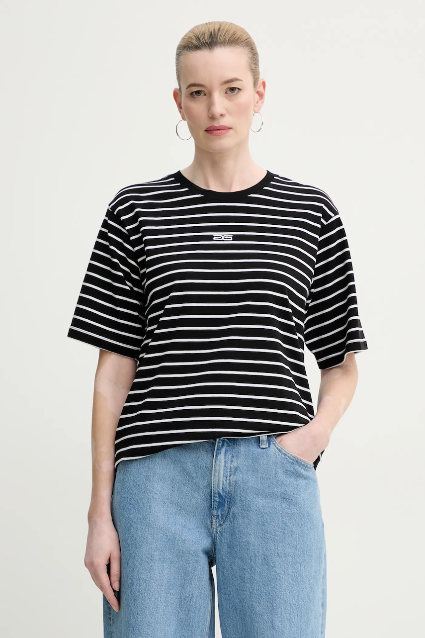 Gestuz tricou femei, culoarea negru, 10909343