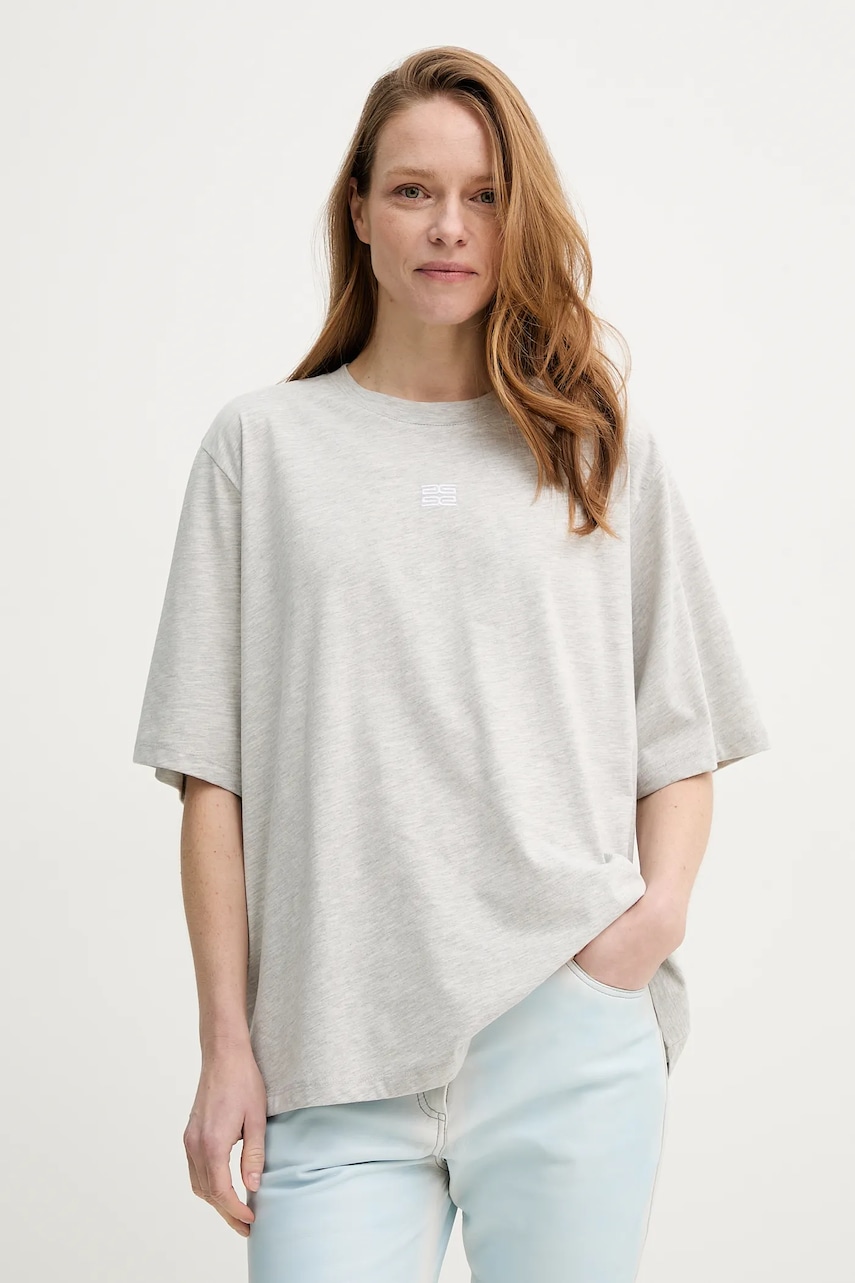 Gestuz tricou femei, culoarea gri, 10910321