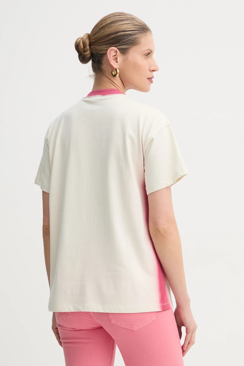 Βαμβακερό μπλουζάκι MAX&Co. x DC γυναικείο, χρώμα: μπεζ, 2518971011200 φωτογραφία