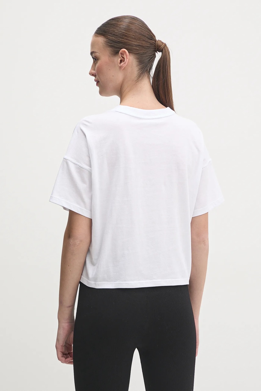 Βαμβακερό μπλουζάκι Dkny γυνακείο, χρώμα: άσπρο, DP5T1119 φωτογραφία