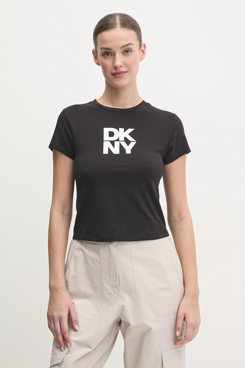 Dkny tricou femei, culoarea negru, DP5T1112