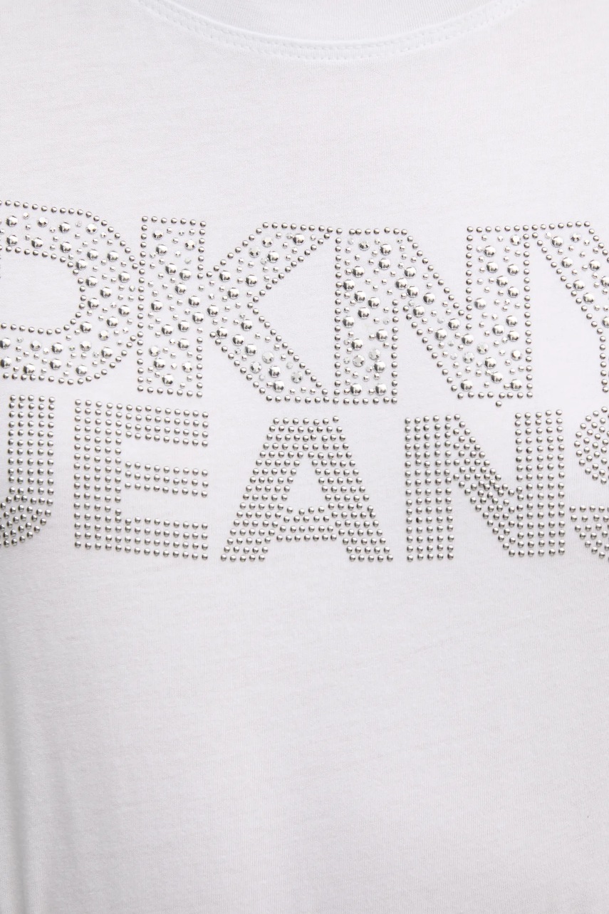 Μπλουζάκι Dkny χρώμα: άσπρο, DJ4T1333 φωτογραφία