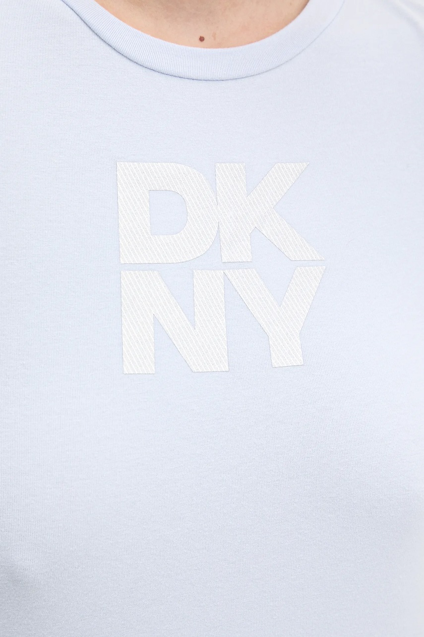 Μακρυμάνικο Dkny χρώμα: μπλε, DP5T1113 φωτογραφία