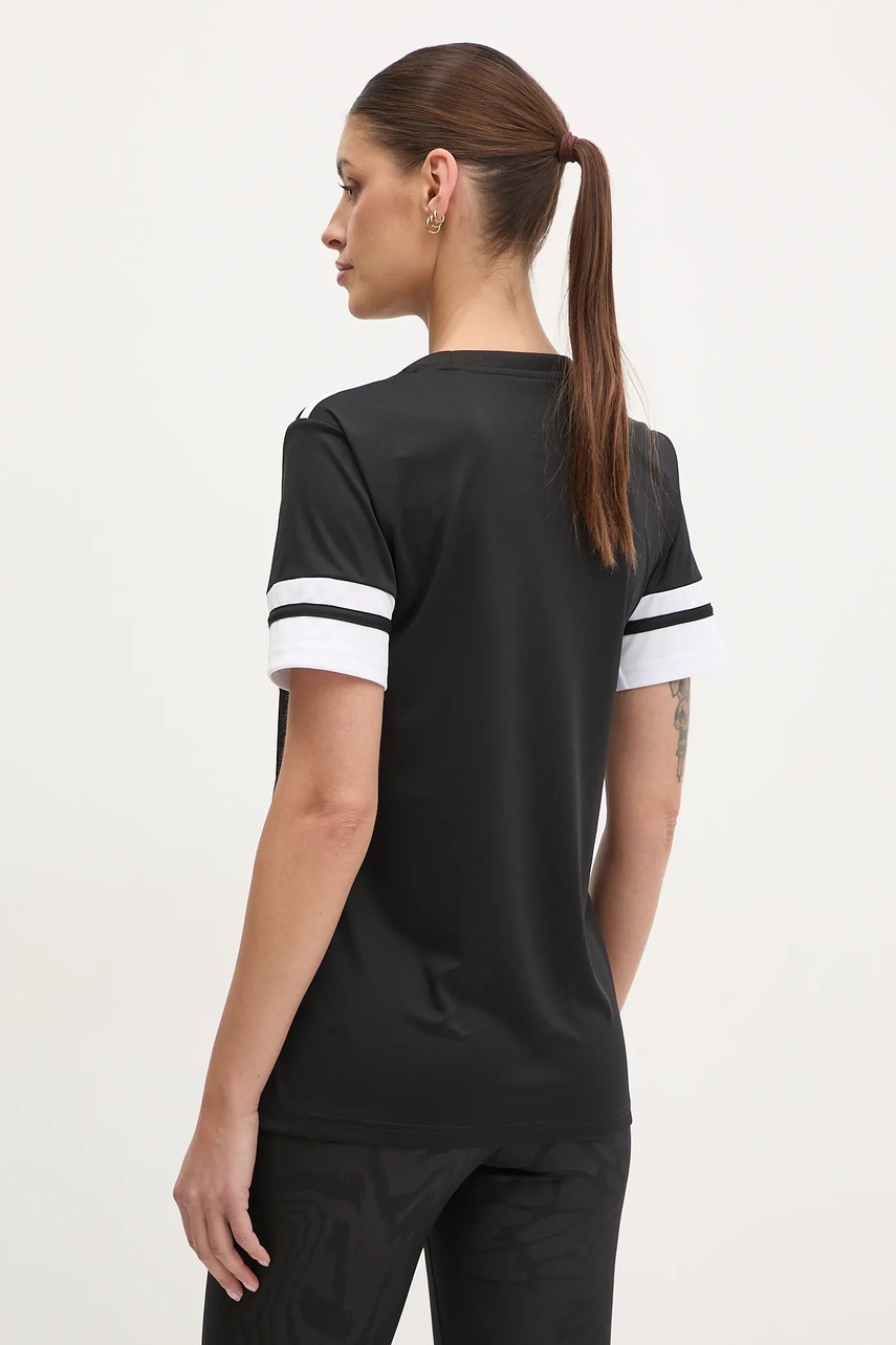 Μπλουζάκι προπόνησης adidas Performance Squad 25 χρώμα: μαύρο, JI9986 φωτογραφία