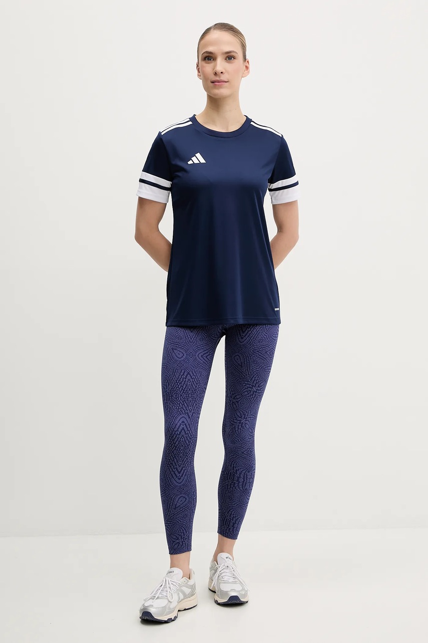Футболка для тренинга adidas Performance Squad 25 цвет синий JI9987 Футболка для тренинга adidas Performance Squad 25 цвет синий JI9987