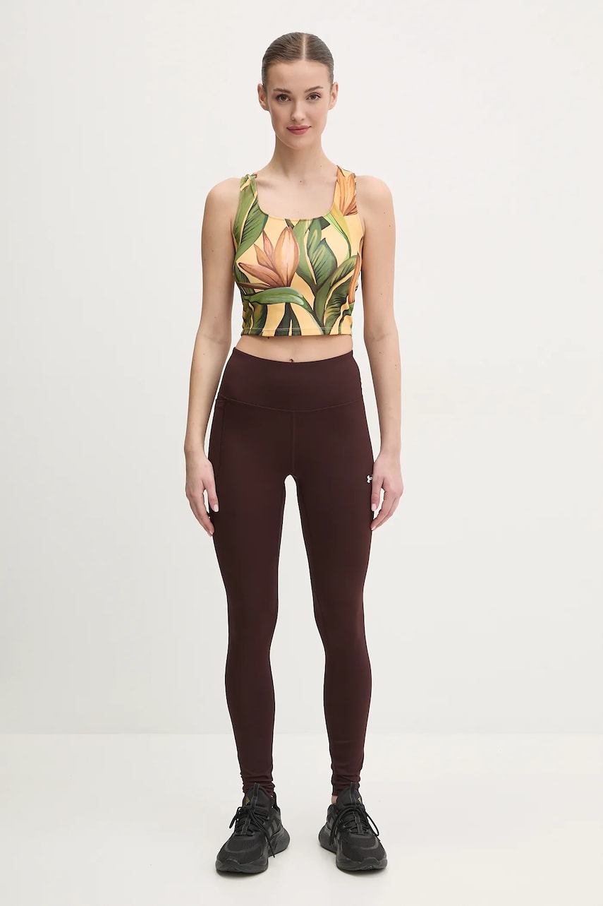 Топ для тренировок adidas Performance x Farm Rio цвет жёлтый JD6306 Топ для тренировок adidas Performance x Farm Rio цвет жёлтый JD6306