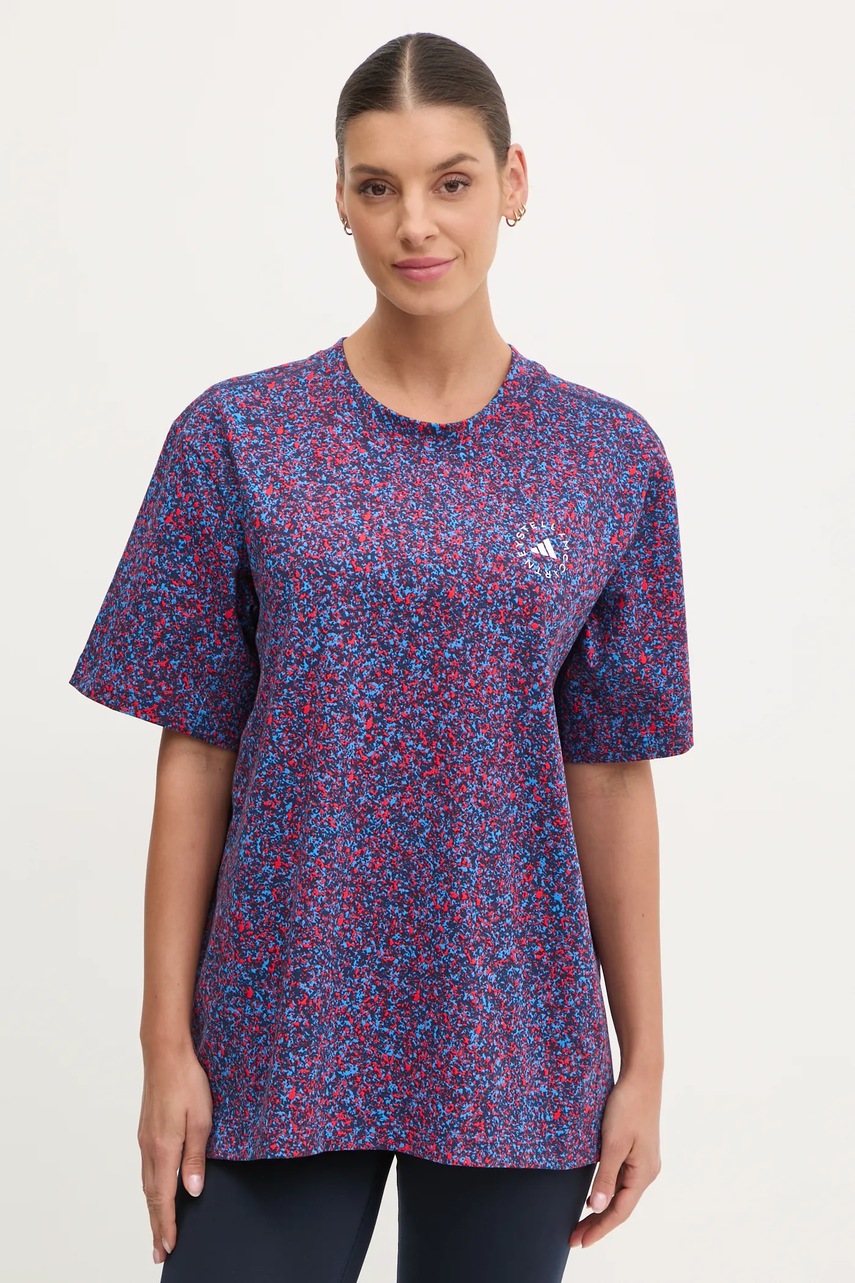adidas by Stella McCartney tricou femei, culoarea albastru marin, JJ0083