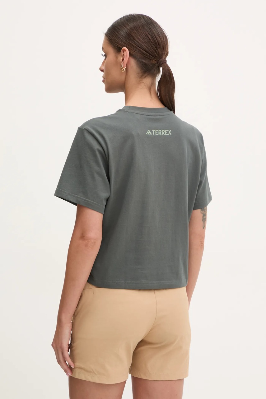 Μπλουζάκι adidas TERREX Wild χρώμα: γκρι, JI9156 φωτογραφία