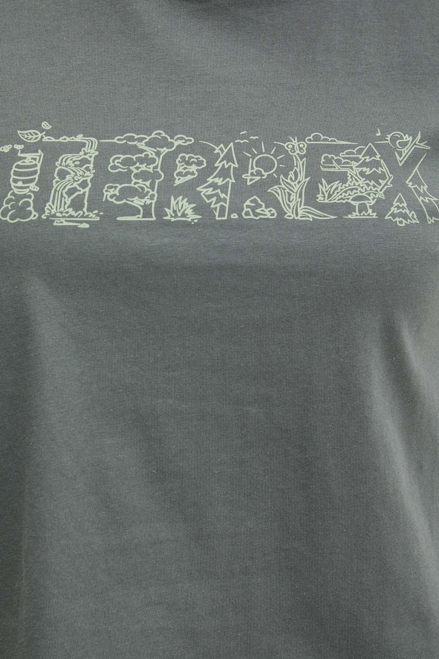 Μπλουζάκι adidas TERREX Wild χρώμα: γκρι, JI9156 φωτογραφία