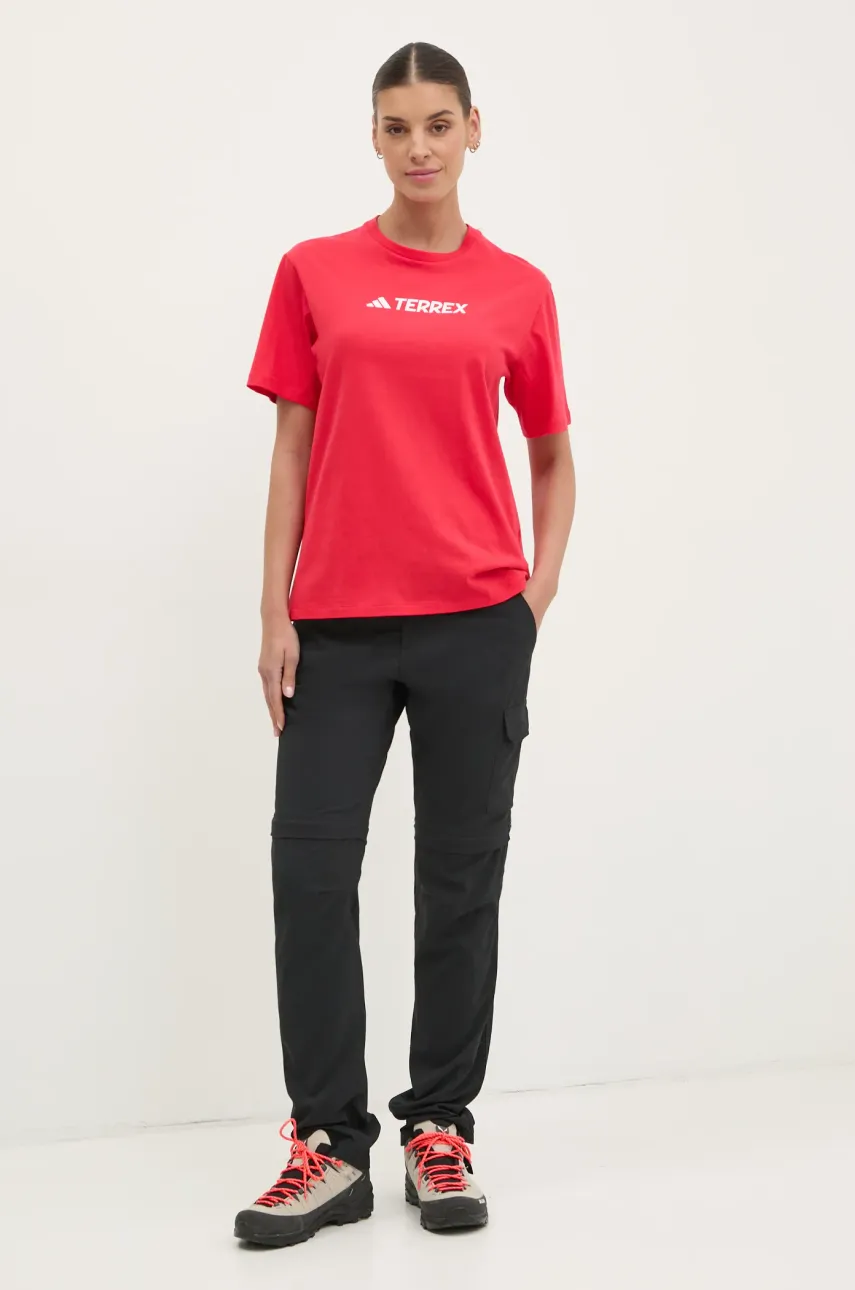 Футболка adidas TERREX женская цвет красный JF9134 Футболка adidas TERREX женская цвет красный JF9134