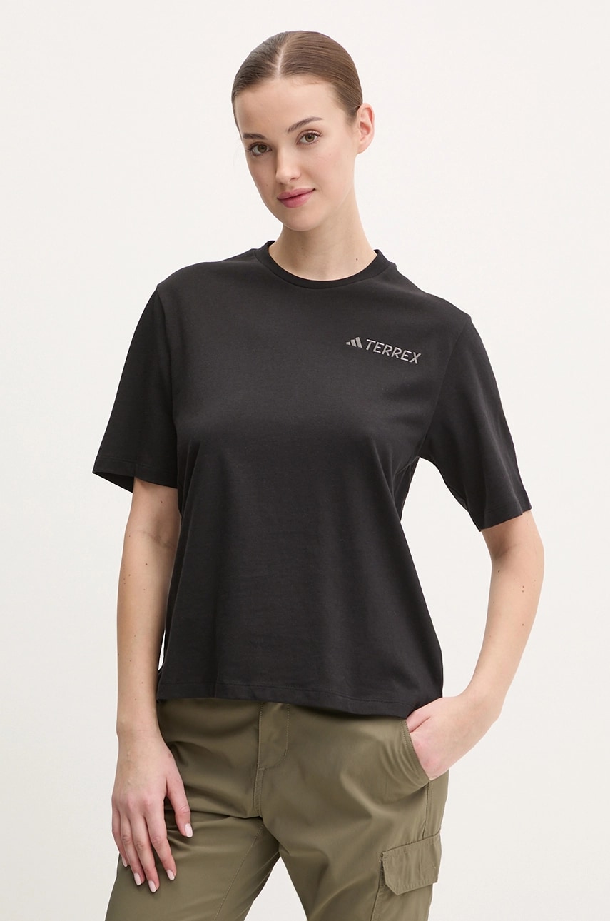 adidas TERREX tricou Xploric femei, culoarea negru, JF4464 adidas TERREX tricou Xploric femei, culoarea negru, JF4464