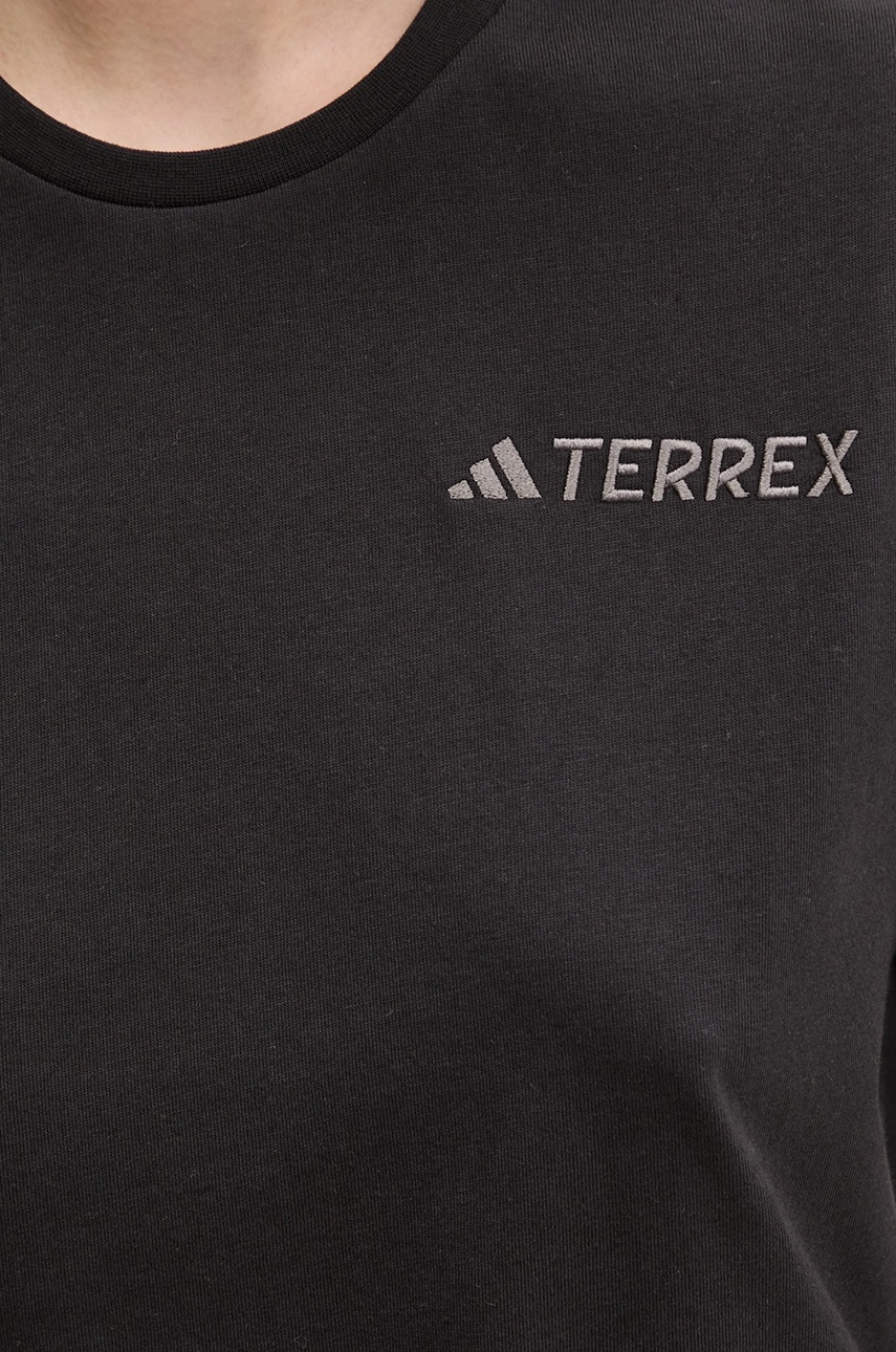 Μπλουζάκι adidas TERREX Xploric χρώμα: μαύρο, JF4464 φωτογραφία