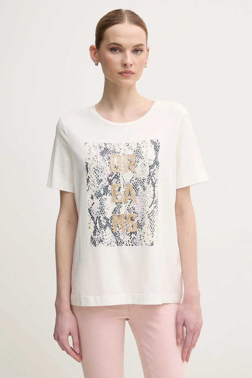OUI t-shirt női, fehér, 92642 akciós termékkép 1