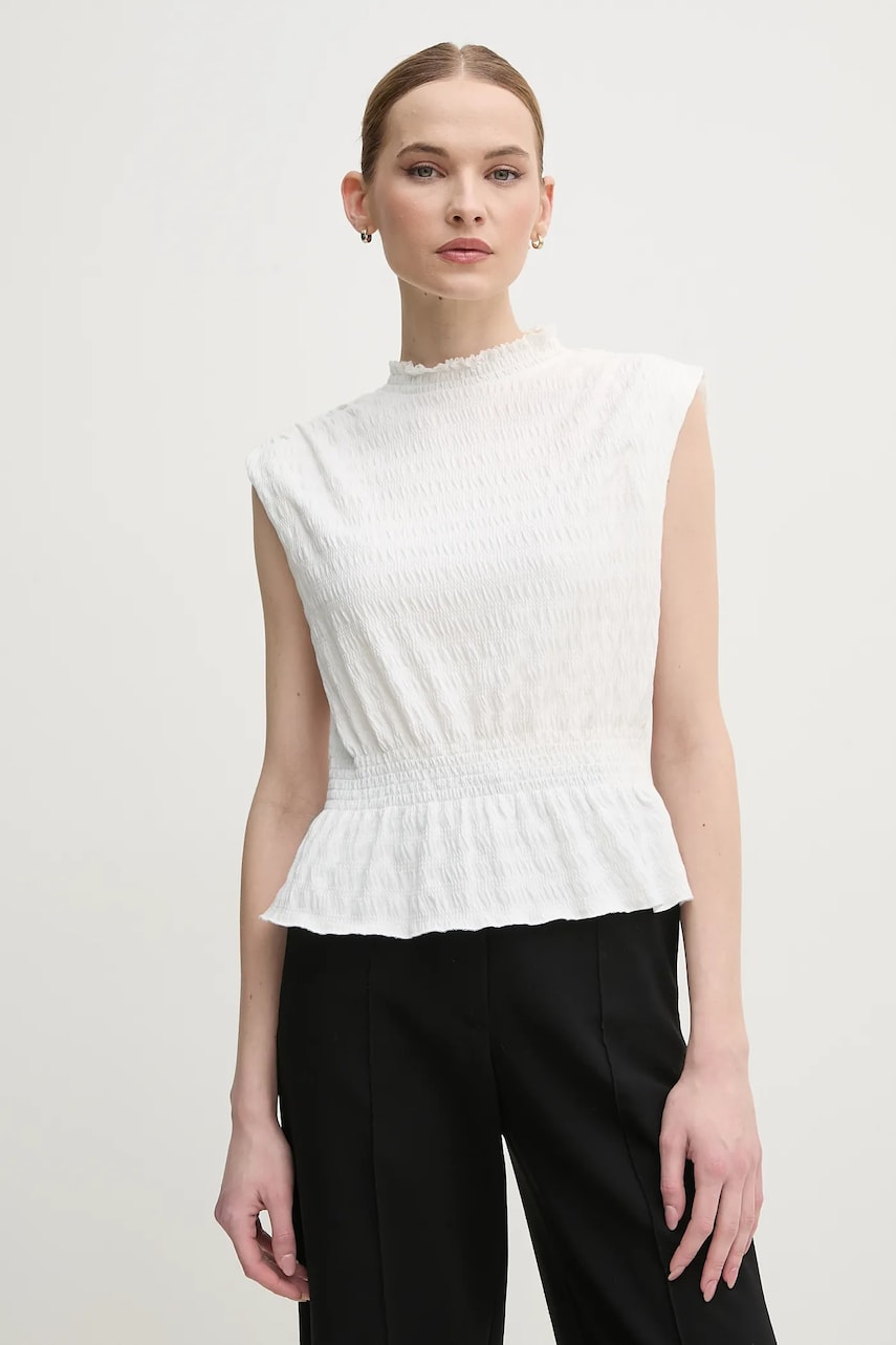 OUI bluza femei, culoarea alb, neted, 91991 OUI bluza femei, culoarea alb, neted, 91991