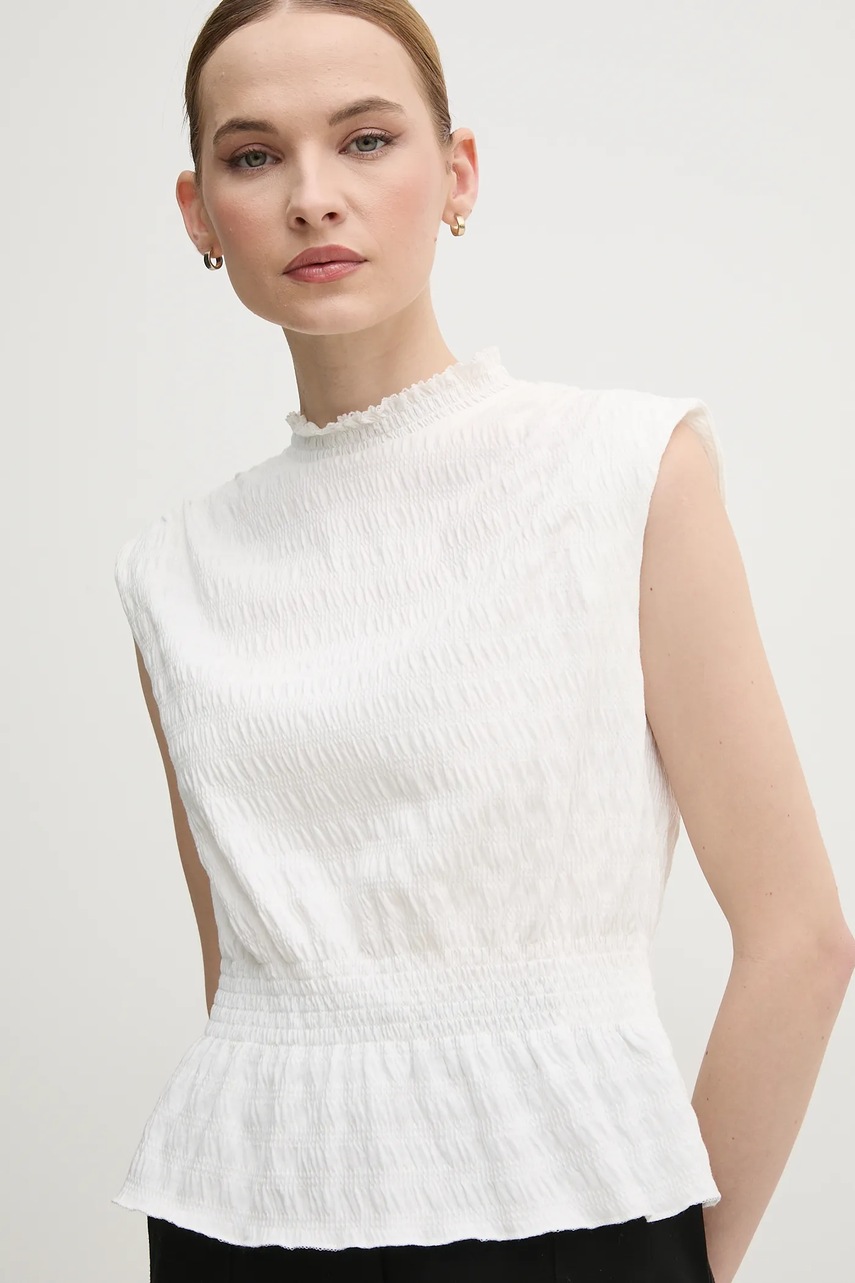 Μπλουζάκι OUI χρώμα: άσπρο, 91991 φωτογραφία