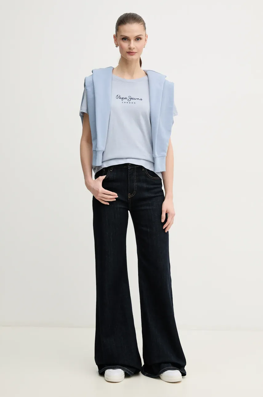 Хлопковая футболка Pepe Jeans MACY женская PL506012 Хлопковая футболка Pepe Jeans MACY женская PL506012