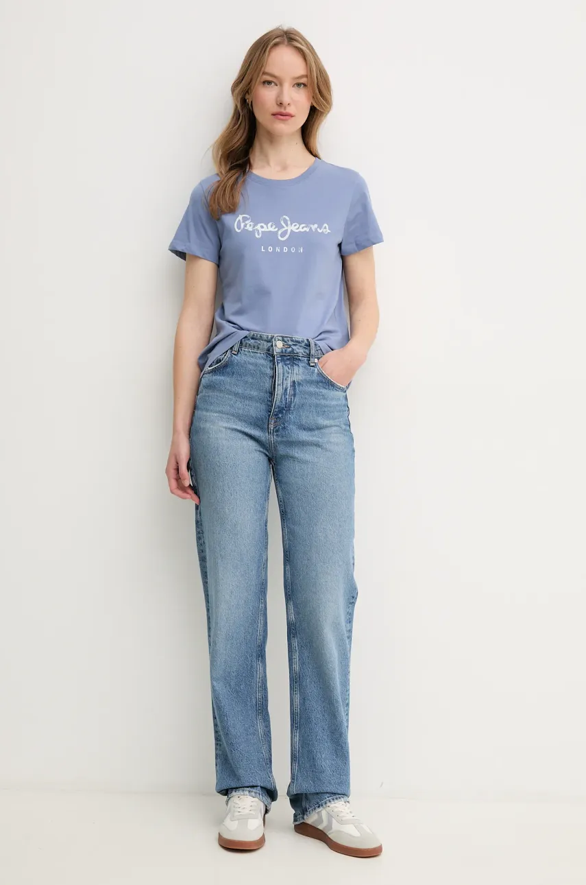 Хлопковая футболка Pepe Jeans VAL женская PL506028 Хлопковая футболка Pepe Jeans VAL женская PL506028