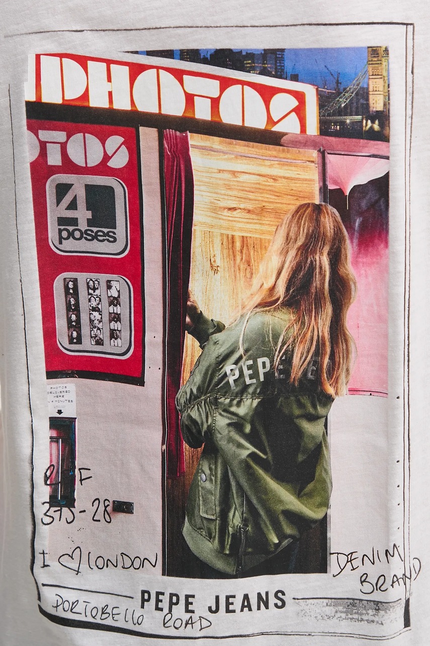 Bavlněné tričko Pepe Jeans REI (obrázek 5)