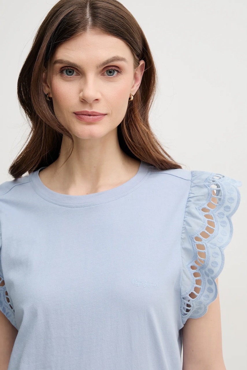 Bavlněné tričko Pepe Jeans VIC (obrázek 4)