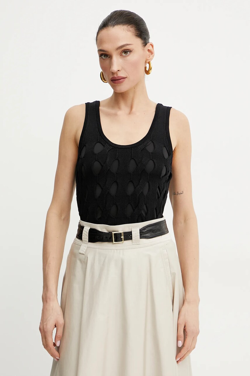 Levně Top Pinko dámský, černá barva, 105192 A2LW