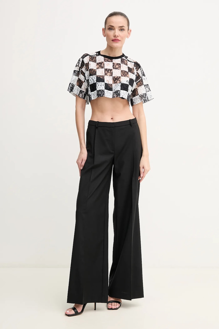 Блузка Pinko женская цвет чёрный узор 105294 A2MF Блузка Pinko женская цвет чёрный узор 105294 A2MF
