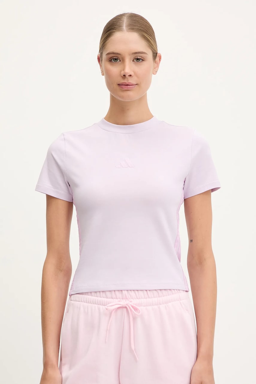 adidas tricou Essentials culoarea violet, JE1248