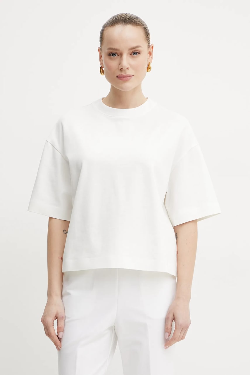Weekend Max Mara tricou femei, culoarea bej, 2515941021600 Weekend Max Mara tricou femei, culoarea bej, 2515941021600