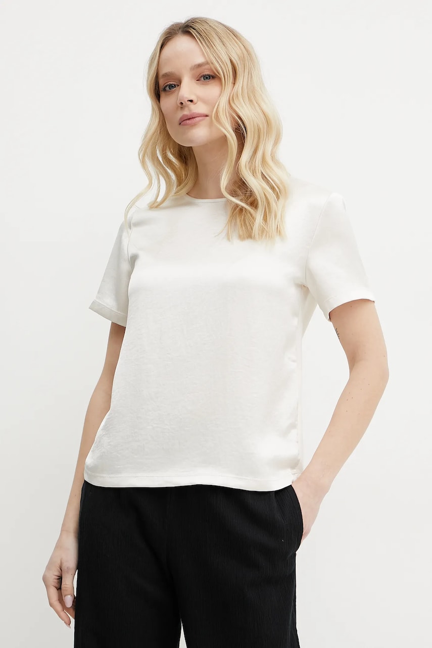 Weekend Max Mara tricou femei, culoarea bej, 2515941051600 Weekend Max Mara tricou femei, culoarea bej, 2515941051600