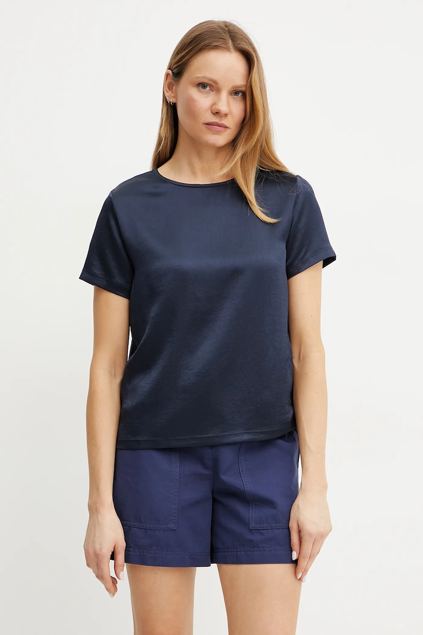 Weekend Max Mara tricou femei, culoarea albastru marin, 2515941051600 Weekend Max Mara tricou femei, culoarea albastru marin, 2515941051600