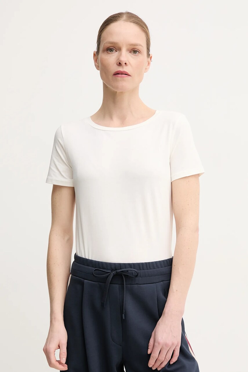 Weekend Max Mara tricou femei, culoarea alb, 2515971011600 Weekend Max Mara tricou femei, culoarea alb, 2515971011600