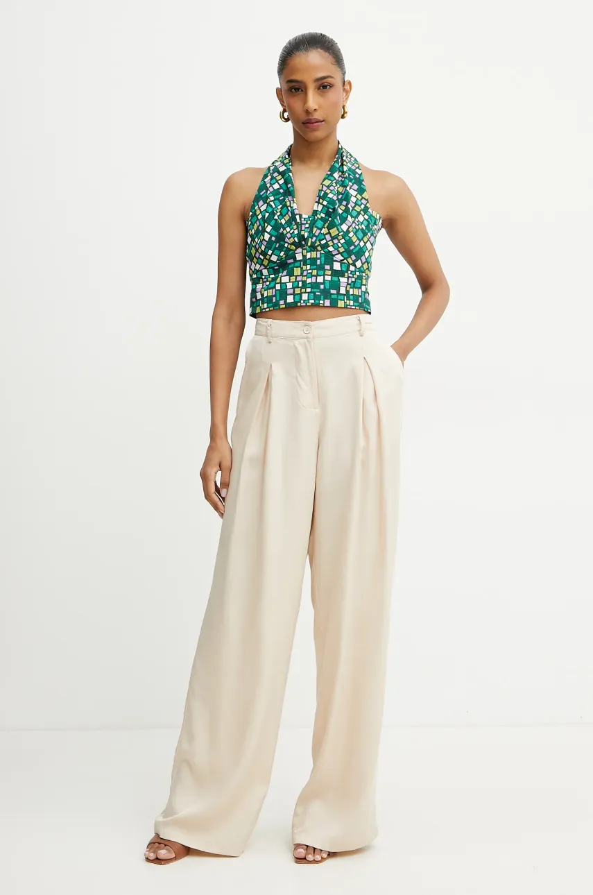 Блузка Weekend Max Mara женская цвет зелёный узор 2515161026600 Блузка Weekend Max Mara женская цвет зелёный узор 2515161026600