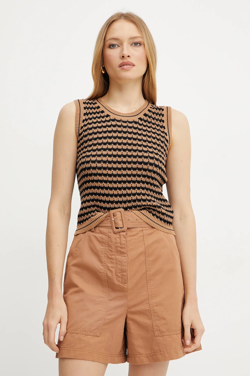Weekend Max Mara vesta femei, culoarea maro, light, 2515361092600 Weekend Max Mara vesta femei, culoarea maro, light, 2515361092600