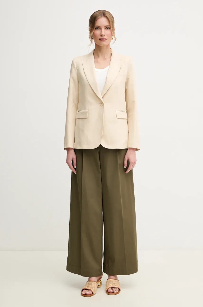 Хлопковый топ Weekend Max Mara цвет бежевый 2515941022600 Хлопковый топ Weekend Max Mara цвет бежевый 2515941022600