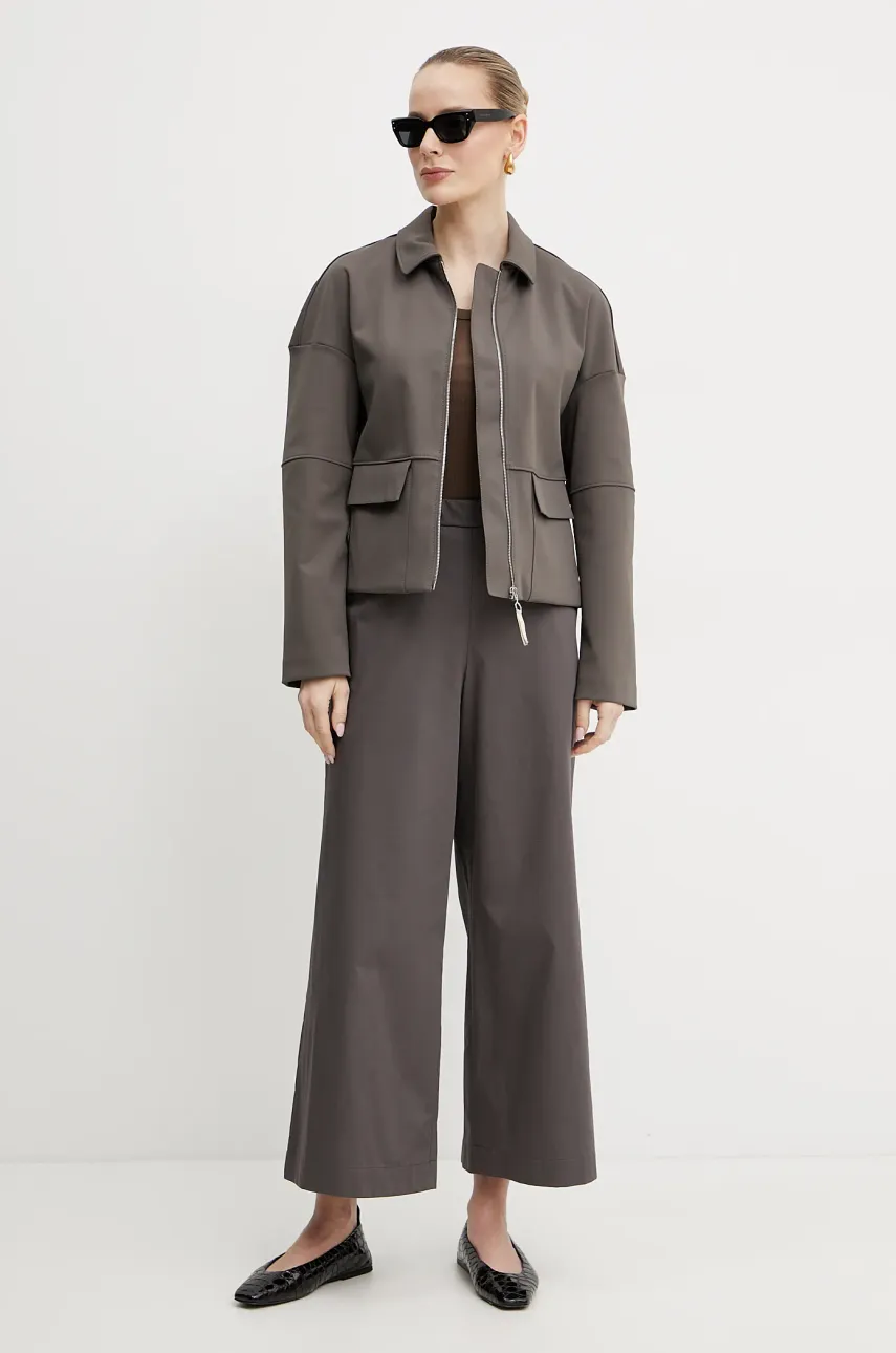 Хлопковый топ Weekend Max Mara цвет коричневый 2515941022600 Хлопковый топ Weekend Max Mara цвет коричневый 2515941022600