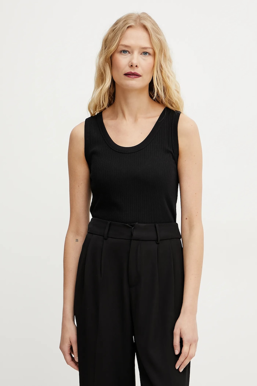 Weekend Max Mara top din bumbac culoarea negru, 2515941022600 Weekend Max Mara top din bumbac culoarea negru, 2515941022600