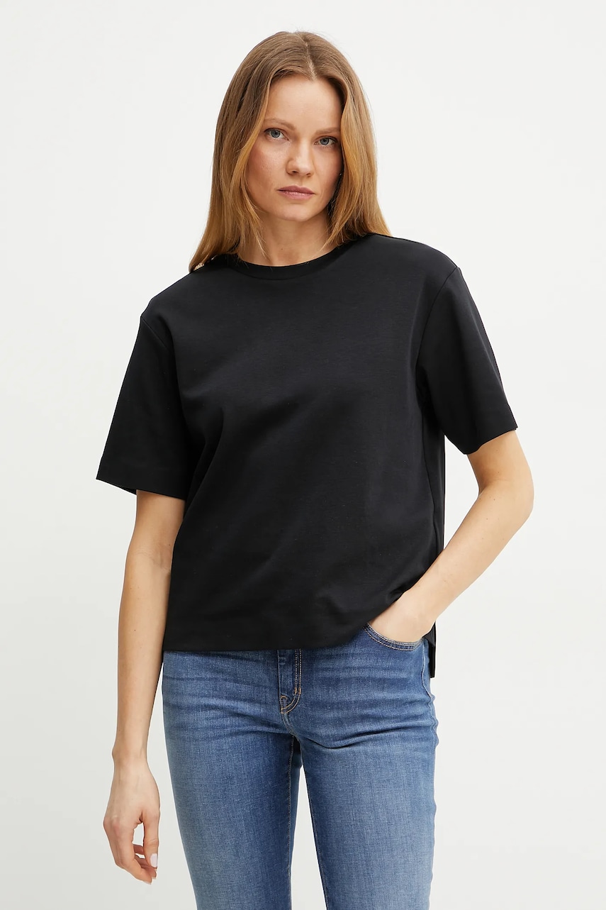 Weekend Max Mara tricou din bumbac femei, culoarea negru, 2515941042600 Weekend Max Mara tricou din bumbac femei, culoarea negru, 2515941042600