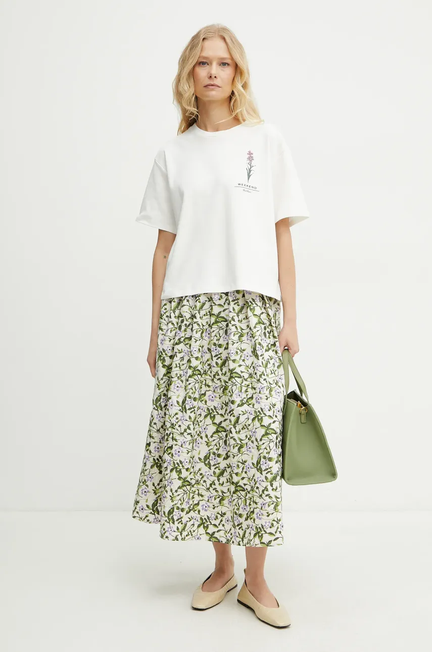 Хлопковая футболка Weekend Max Mara женская цвет белый 2515941052600 Хлопковая футболка Weekend Max Mara женская цвет белый 2515941052600