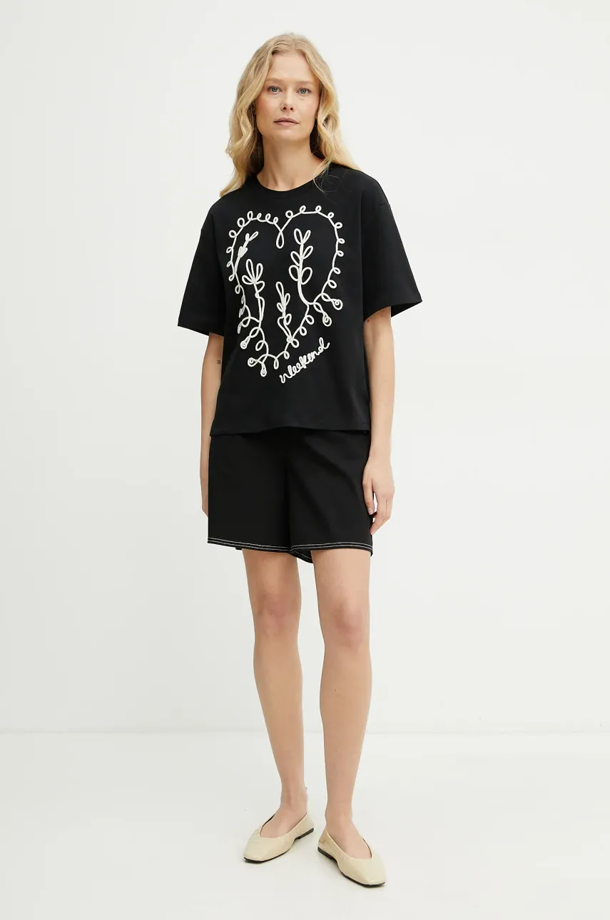 Хлопковая футболка Weekend Max Mara женская цвет чёрный 2515941052600 Хлопковая футболка Weekend Max Mara женская цвет чёрный 2515941052600