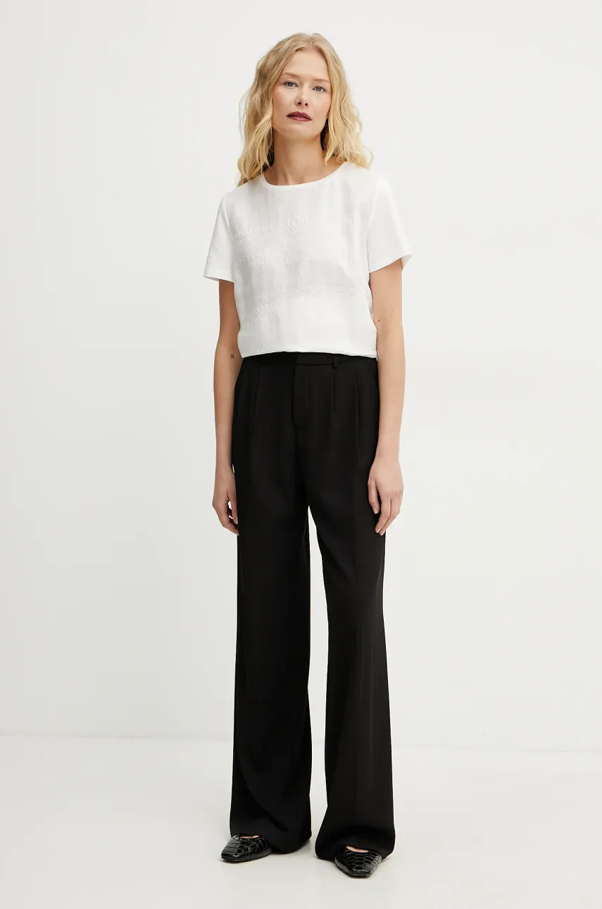 Футболка с примесью льна Weekend Max Mara женская цвет белый 2515941112600 Футболка с примесью льна Weekend Max Mara женская цвет белый 2515941112600