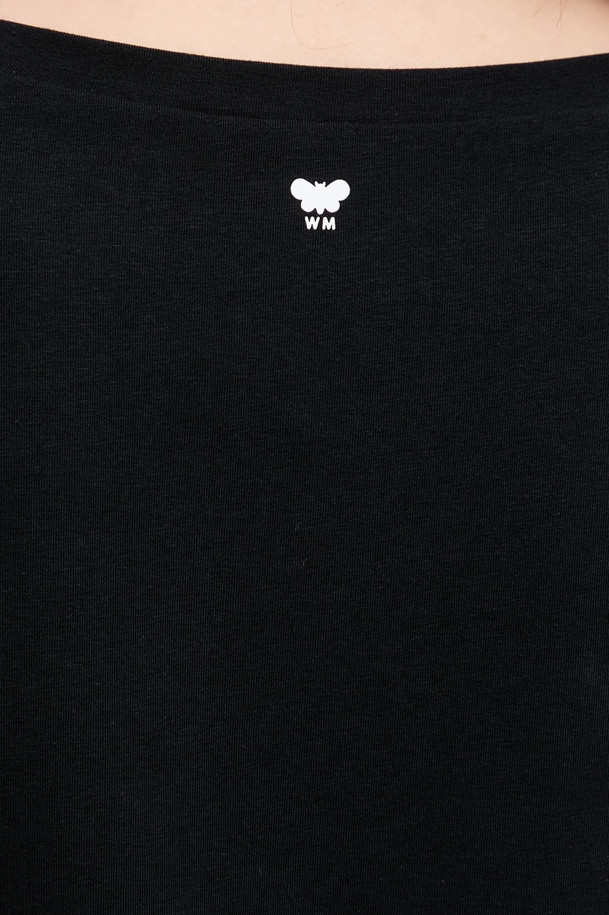 Μπλουζάκι Weekend Max Mara χρώμα: μαύρο, 2515971022600 φωτογραφία