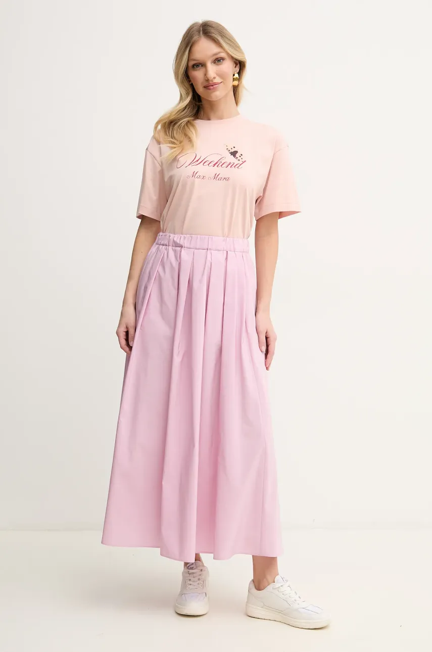 Хлопковая футболка Weekend Max Mara женская цвет оранжевый 2515971032600 Хлопковая футболка Weekend Max Mara женская цвет оранжевый 2515971032600