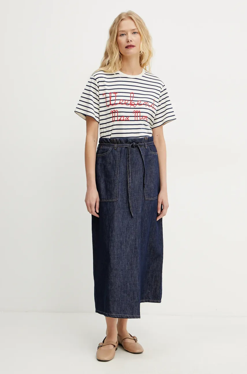 Хлопковая футболка Weekend Max Mara женская цвет бежевый 2515971042600 Хлопковая футболка Weekend Max Mara женская цвет бежевый 2515971042600