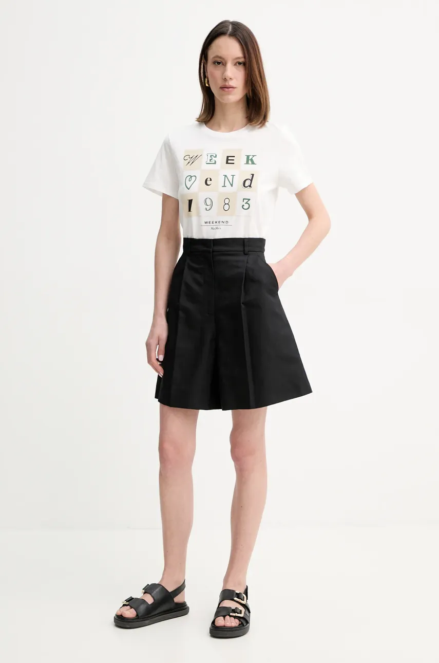 Хлопковая футболка Weekend Max Mara женская цвет белый 2515971052600 Хлопковая футболка Weekend Max Mara женская цвет белый 2515971052600