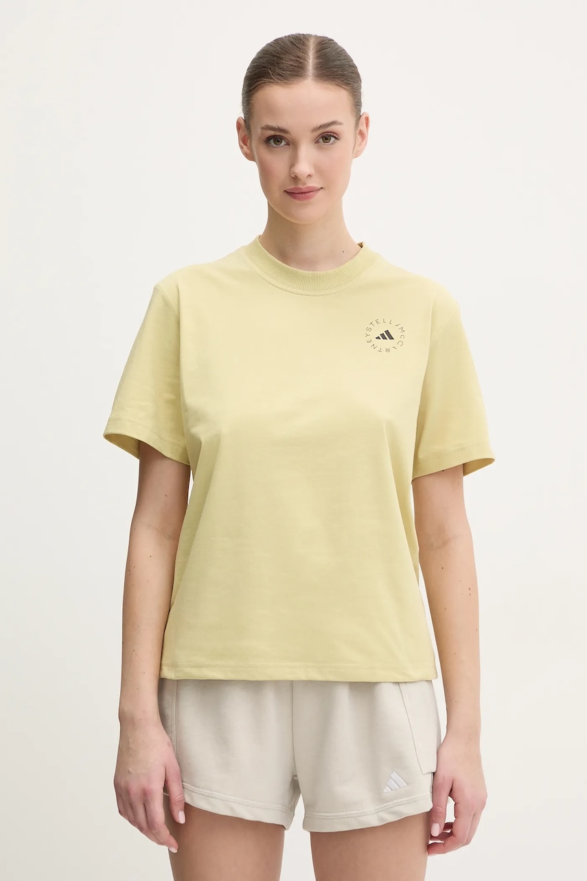 adidas by Stella McCartney tricou femei, culoarea verde, JI5164