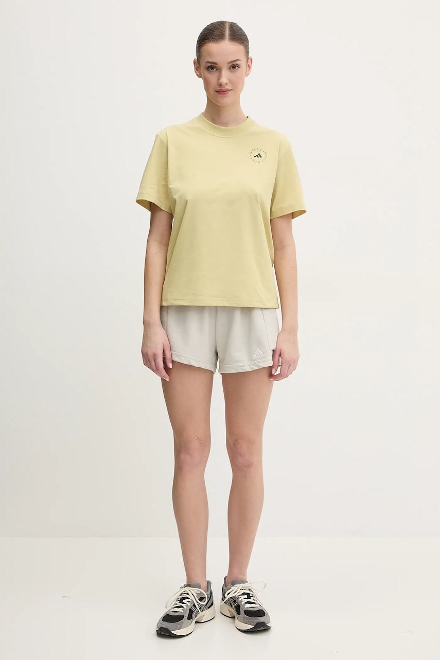 Футболка adidas by Stella McCartney женская цвет зелёный JI5164 Футболка adidas by Stella McCartney женская цвет зелёный JI5164